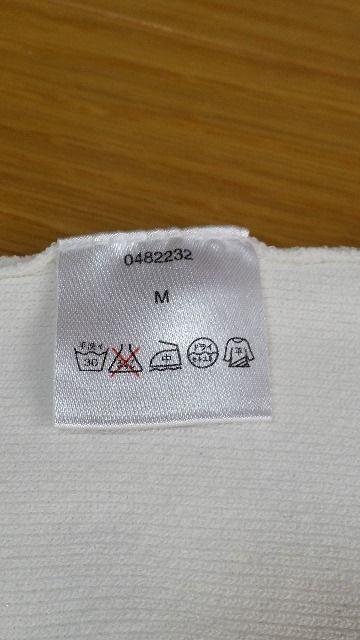 未使用 ラストシーン ラインストーンボタン Vネックカーディガン 白 M < ブランド  未使用 ラストシーン ラインストーンボタン Vネックカーディガン 白 M < ブランドの