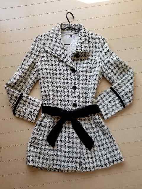 R・F千鳥柄ベロアリボンコート < ブランド  R・F千鳥柄ベロアリボンコート  < ブランドの