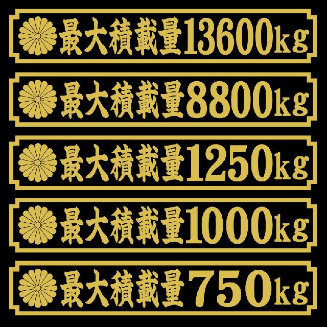 菊紋 最大積載量ステッカー 25センチ  < 自動車/バイク 菊紋 最大積載量ステッカー 25センチ  < 自動車/バイク