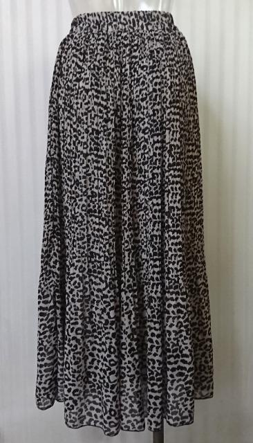 SpRay PREMIUM★レオパード柄 消しプリーツ ロングスカート < ブランド SpRay PREMIUM★レオパード柄 消しプリーツ ロングスカート < ブランドの