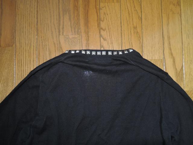 HYSTERIC GLAMOUR ヒステリックグラマー スタッズ カーディガン S 黒 薄手 < ブランド  HYSTERIC GLAMOUR ヒステリックグラマー スタッズ カーディガン S 黒 薄手 < ブランドの