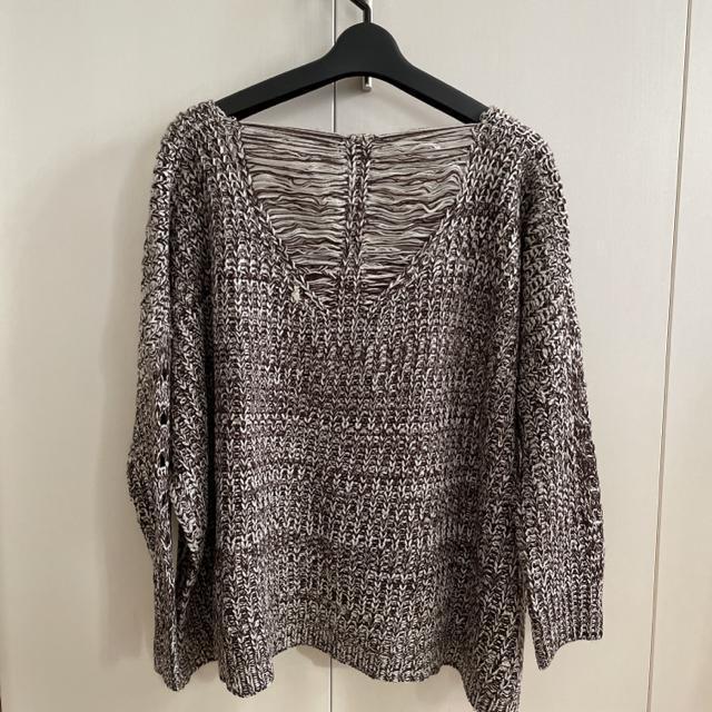 新品 ChauA ミックスニット トップス フリーサイズ < 女性ファッション  新品 ChauA ミックスニット トップス フリーサイズ < 女性ファッションの