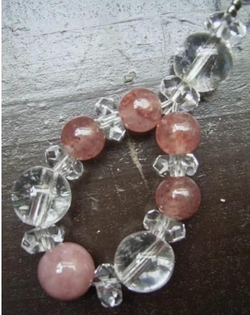 赤水晶xモスコバイトx水晶ストラップ 天然石 パワーストーン < 家電/AV 赤水晶xモスコバイトx水晶ストラップ 天然石 パワーストーン < 家電/AVの