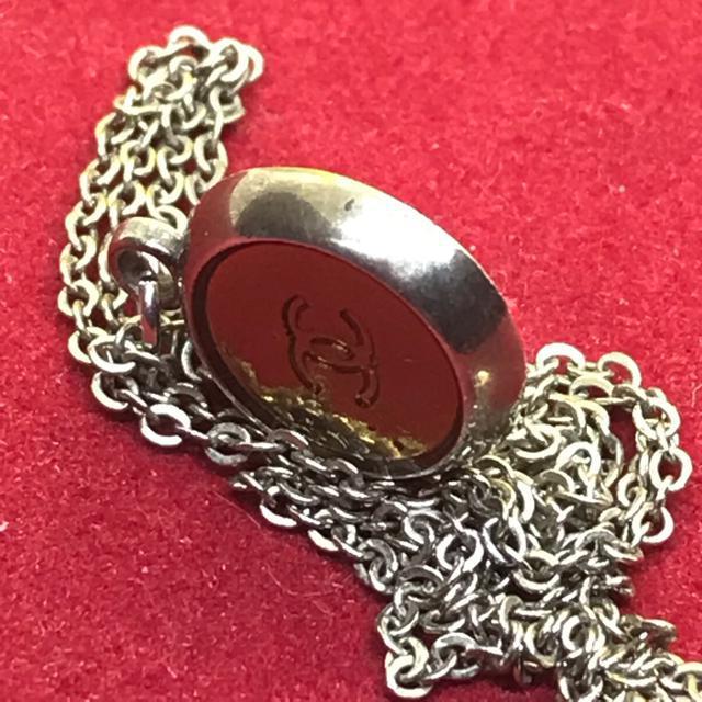 正規品 シャネル ネックレス 05P シルバー&アクリル < ブランド  正規品 シャネル ネックレス 05P シルバー&アクリル < ブランドの