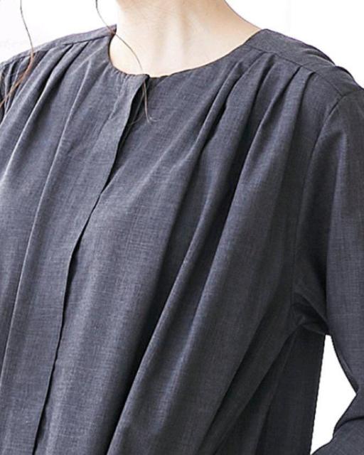 新品タグ4L〜★タック★デザインワンピ¥6989 < 女性ファッション  新品タグ4L〜★タック★デザインワンピ¥6989 < 女性ファッションの