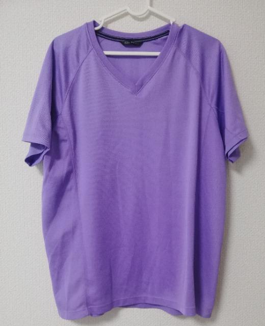 ユニクロ  VネックTシャツ 半袖 紫 < ブランド  ユニクロ  VネックTシャツ 半袖 紫  < ブランドの