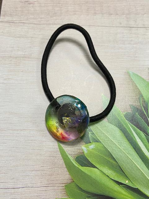 ハンドメイド レジンで作ったシャボン玉風のヘアゴム < 女性ファッション  ハンドメイド レジンで作ったシャボン玉風のヘアゴム  < 女性ファッションの