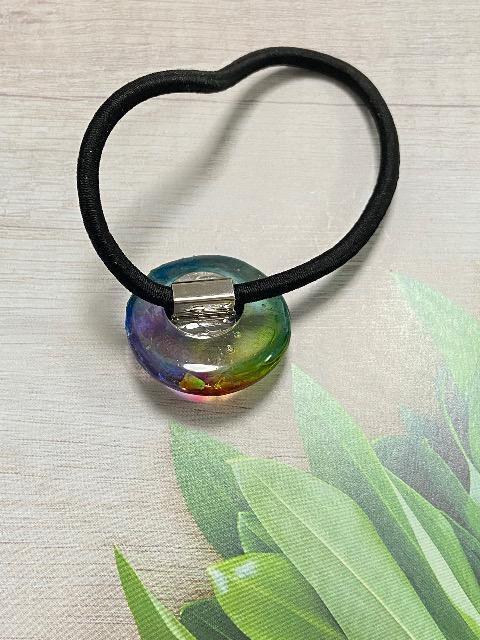 ハンドメイド レジンで作ったシャボン玉風のヘアゴム < 女性ファッション  ハンドメイド レジンで作ったシャボン玉風のヘアゴム < 女性ファッションの