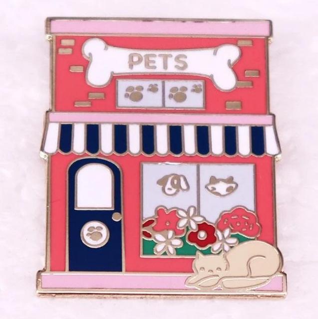 新品 かわいいペットショップ ピンブローチ ピンバッジ ピンズ 猫ネコ < 女性アクセサリー/時計  新品 かわいいペットショップ ピンブローチ ピンバッジ ピンズ 猫ネコ  < 女性アクセサリー/時計の