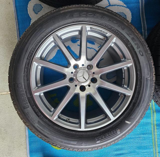 メルセデスAMG W463A Gクラス G63 純正 20in 9.5J+35 PCD130タイヤ付き4本セツトピレリ SCORP < 自動車/バイク メルセデスAMG W463A Gクラス G63 純正 20in 9.5J+35 PCD130タイヤ付き4本セツトピレリ SCORP < 自動車/バイク