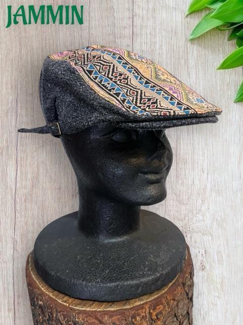 織り柄ハンチング帽 男女兼用 アジアン ハンチング帽 ヒッピー エスニック < 男性ファッション 織り柄ハンチング帽 男女兼用 アジアン ハンチング帽 ヒッピー エスニック < 男性ファッションの