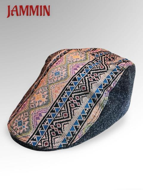 織り柄ハンチング帽 男女兼用 アジアン ハンチング帽 ヒッピー エスニック < 男性ファッション 織り柄ハンチング帽 男女兼用 アジアン ハンチング帽 ヒッピー エスニック < 男性ファッションの