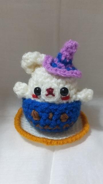 ハロウィンおばけかぼちゃ魔女ハットくま編みぐるみ(コスター付き) < ペット/手芸/園芸  ハロウィンおばけかぼちゃ魔女ハットくま編みぐるみ(コスター付き)  < ペット/手芸/園芸の