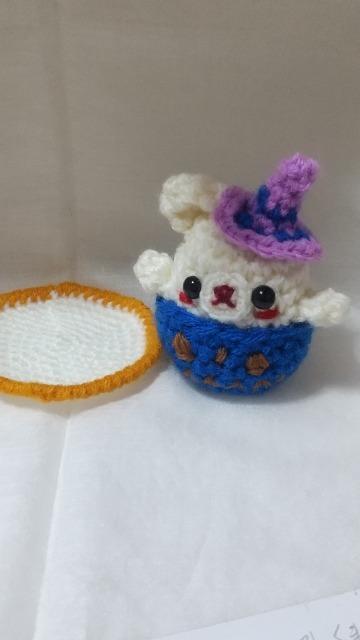 ハロウィンおばけかぼちゃ魔女ハットくま編みぐるみ(コスター付き) < ペット/手芸/園芸  ハロウィンおばけかぼちゃ魔女ハットくま編みぐるみ(コスター付き) < ペット/手芸/園芸の