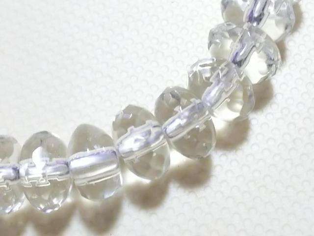 天然石★水晶 6mmロンデルカット 半連 < 女性アクセサリー/時計  天然石★水晶 6mmロンデルカット 半連 < 女性アクセサリー/時計の
