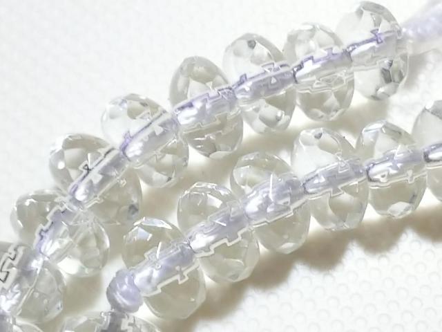天然石★水晶 6mmロンデルカット 半連 < 女性アクセサリー/時計  天然石★水晶 6mmロンデルカット 半連 < 女性アクセサリー/時計の