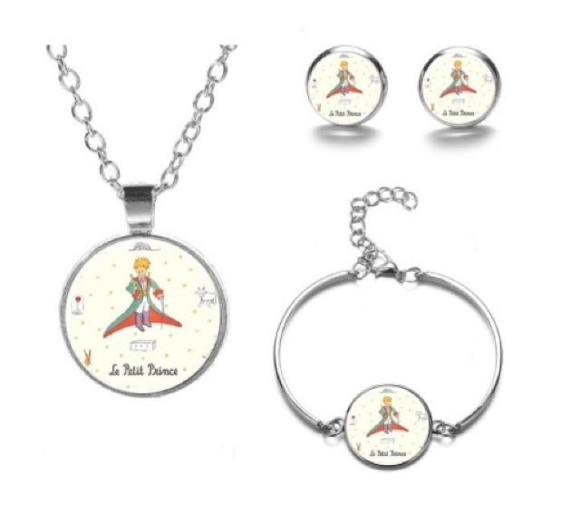 新品 星の王子さまネックレス・ブレスレット・ピアス3点セット < 女性アクセサリー/時計  新品 星の王子さまネックレス・ブレスレット・ピアス3点セット  < 女性アクセサリー/時計の