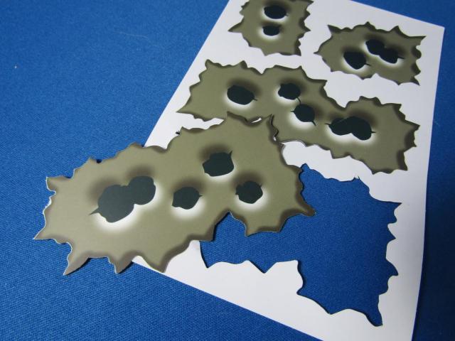 ●送料無料 撃たれました!マシンガン弾痕連発 ステッカー限定品 ● < 自動車/バイク ●送料無料 撃たれました!マシンガン弾痕連発 ステッカー限定品 ● < 自動車/バイク