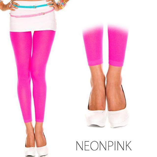 Music Legs パステルカラーの厚手レギンス ホットピンク < 女性ファッション  Music Legs パステルカラーの厚手レギンス ホットピンク  < 女性ファッションの