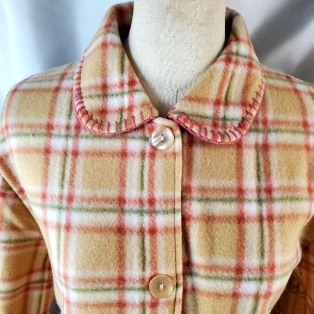 606★atelie rmomo&momo★チェック柄フリースルームウェア★M-L★ < 女性ファッション  606★atelie rmomo&momo★チェック柄フリースルームウェア★M-L★ < 女性ファッションの