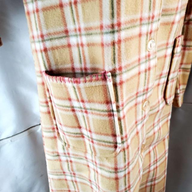 606★atelie rmomo&momo★チェック柄フリースルームウェア★M-L★ < 女性ファッション  606★atelie rmomo&momo★チェック柄フリースルームウェア★M-L★ < 女性ファッションの