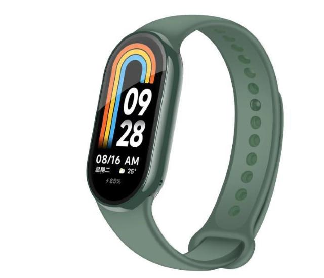 Xiaomi Smart Band 8 Jo[ tB̌^ P[X O[  Ɠd/AV 