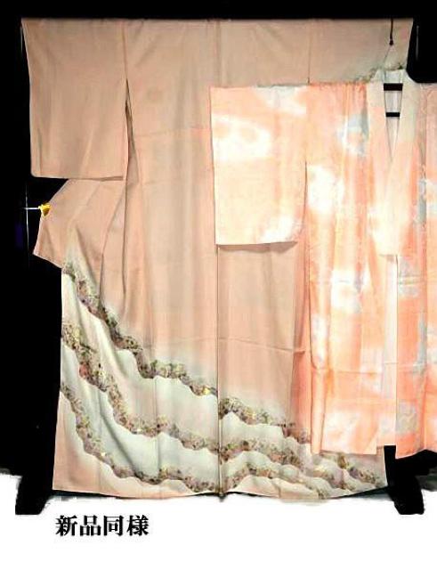 【最高級】新品同様 ピンク暈し染め 金彩 金箔散し 丸栄謹製 訪問着・長襦袢セット 身丈168cm 裄丈64.5cm T3472 < 女性ファッション  【最高級】新品同様 ピンク暈し染め 金彩 金箔散し 丸栄謹製 訪問着・長襦袢セット 身丈168cm 裄丈64.5cm T3472 < 女性ファッションの