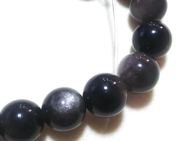 天然石★シルバーオプシディアン 8mm 半連 < 女性アクセサリー/時計  天然石★シルバーオプシディアン 8mm 半連 < 女性アクセサリー/時計の
