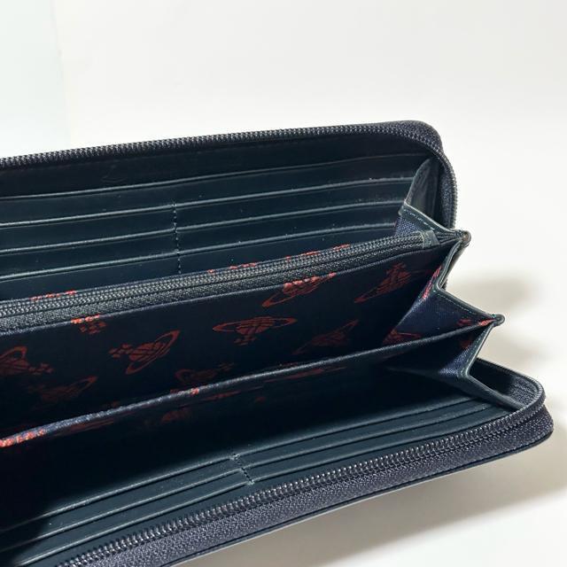 Vivienne Westwood ヴィヴィアン・ウエストウッド サフィアーノ レザー ラウンドファスナー 長財布 ネイビー < ブランド Vivienne Westwood ヴィヴィアン・ウエストウッド サフィアーノ レザー ラウンドファスナー 長財布 ネイビー < ブランドの