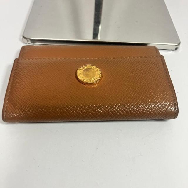 BVLGARI ブルガリ キーケース ブラウン キャメル 6連 キーホルダー < ブランド BVLGARI ブルガリ キーケース ブラウン キャメル 6連 キーホルダー < ブランドの
