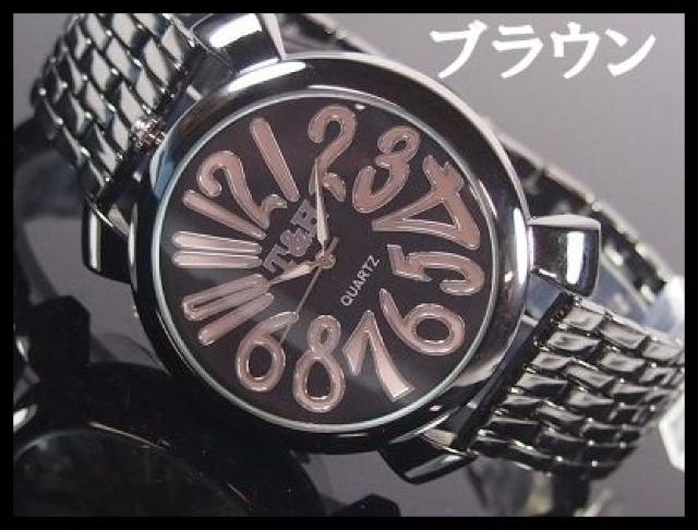 人気★T&Hメンズ腕時計メタルウォッチ★ブラウン文字盤 < 男性アクセサリー/時計  人気★T&Hメンズ腕時計メタルウォッチ★ブラウン文字盤  < 男性アクセサリー/時計の