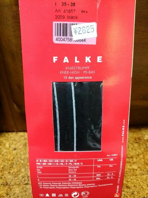 FALKE ハイソックス インポート 新品 ブラック < 女性ファッション  FALKE ハイソックス インポート 新品 ブラック < 女性ファッションの