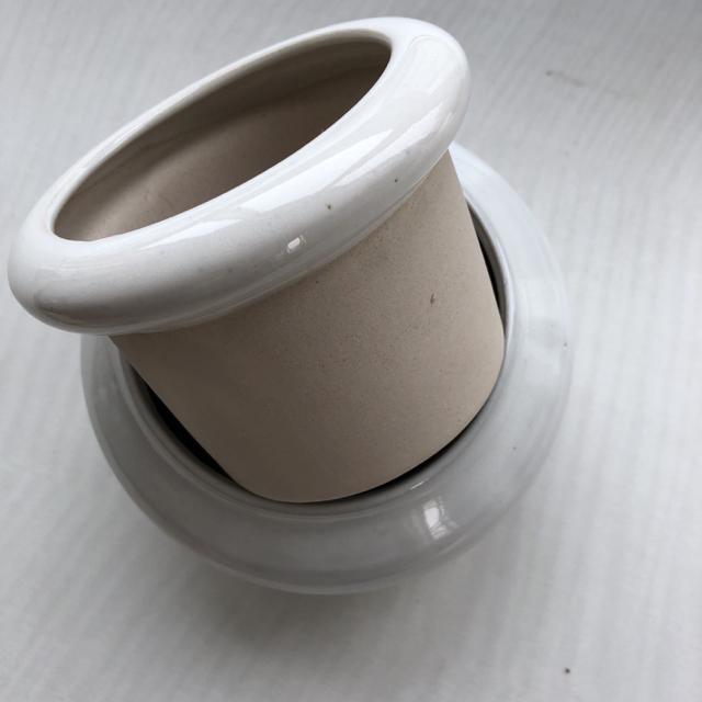 ☆新品 デザイン鉢 鉢カバー ホワイト☆ < ペット/手芸/園芸  ☆新品 デザイン鉢 鉢カバー ホワイト☆ < ペット/手芸/園芸の