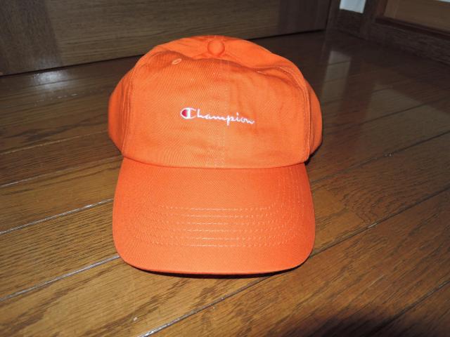 新品 Champion チャンピオン ロゴ刺繍 コットンツイル 6パネル キャップ オレンジ系 帽子 < ブランド  新品 Champion チャンピオン ロゴ刺繍 コットンツイル 6パネル キャップ オレンジ系 帽子  < ブランドの
