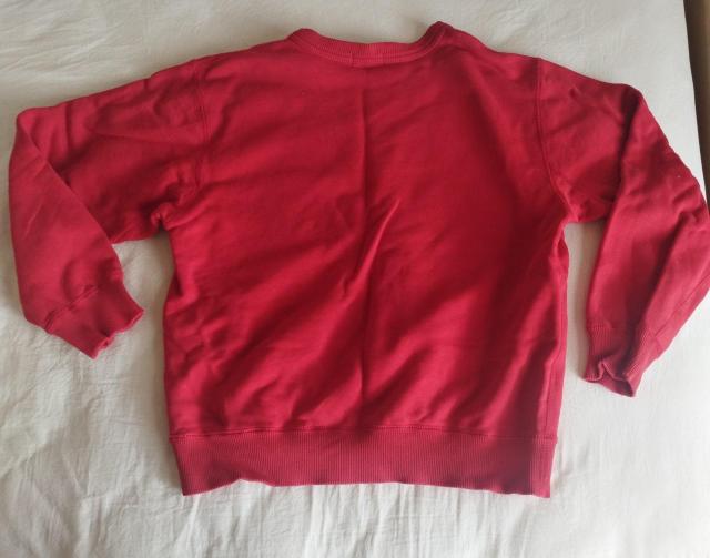 赤 ユニクロ トレーナー XS 1990年代ビンテージ < 女性ファッション  赤 ユニクロ トレーナー XS 1990年代ビンテージ < 女性ファッションの