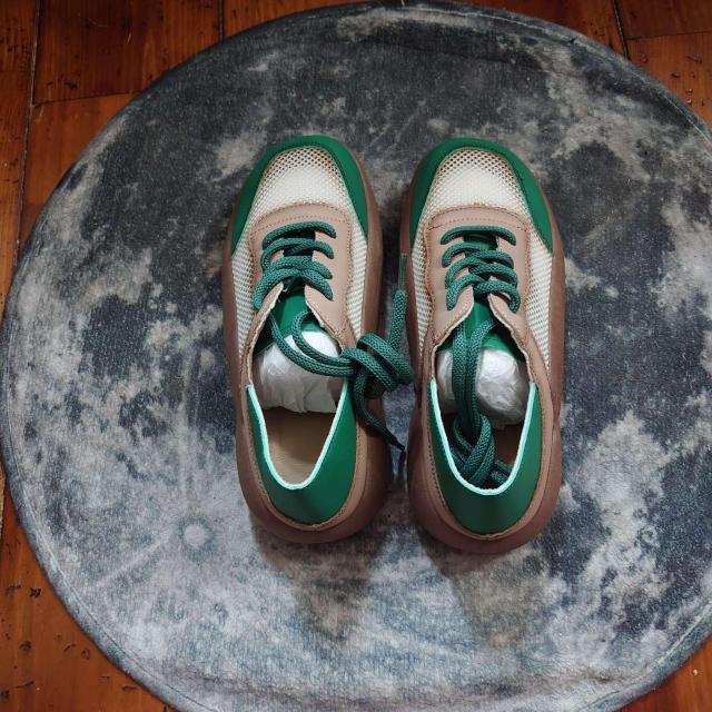 新品 23cm レディース スニーカー グリーン シューズ 靴 ローカット < 女性ファッション  新品 23cm レディース スニーカー グリーン シューズ 靴 ローカット < 女性ファッションの