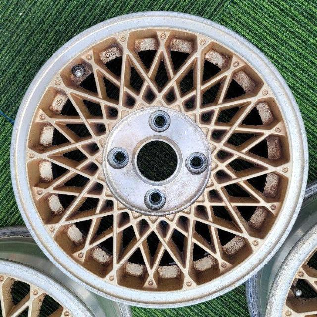 当時物☆日産 純正 アルミ 15インチ 6.0J +45 PCD114.3 4H φ66mm ホイールのみ 4本セット ランエボ1 < 自動車/バイク 当時物☆日産 純正 アルミ 15インチ 6.0J +45 PCD114.3 4H φ66mm ホイールのみ 4本セット ランエボ1 < 自動車/バイク