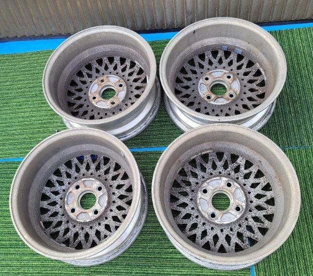 当時物☆日産 純正 アルミ 15インチ 6.0J +45 PCD114.3 4H φ66mm ホイールのみ 4本セット ランエボ1 < 自動車/バイク 当時物☆日産 純正 アルミ 15インチ 6.0J +45 PCD114.3 4H φ66mm ホイールのみ 4本セット ランエボ1 < 自動車/バイク