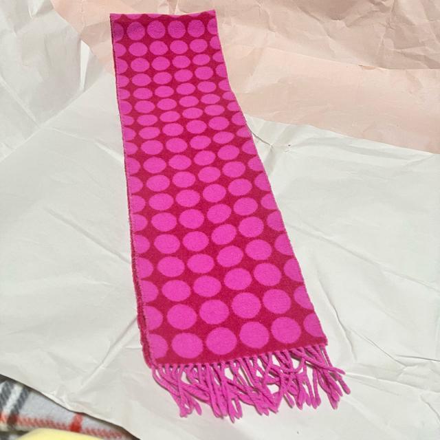 【JC DE CASTELBAJAC】 ピンク色 水玉模様 ラムウール マフラー < 女性ファッション 【JC DE CASTELBAJAC】 ピンク色 水玉模様 ラムウール マフラー < 女性ファッションの