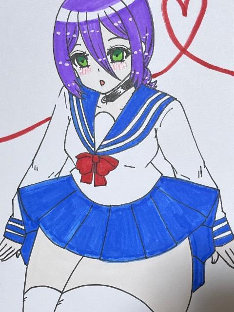 自作イラスト チェンソーマン レゼ ハガキサイズ 制服セーラー服コスプレ15 < アニメ/コミック/キャラクター 自作イラスト チェンソーマン レゼ ハガキサイズ 制服セーラー服コスプレ15 < アニメ/コミック/キャラクターの