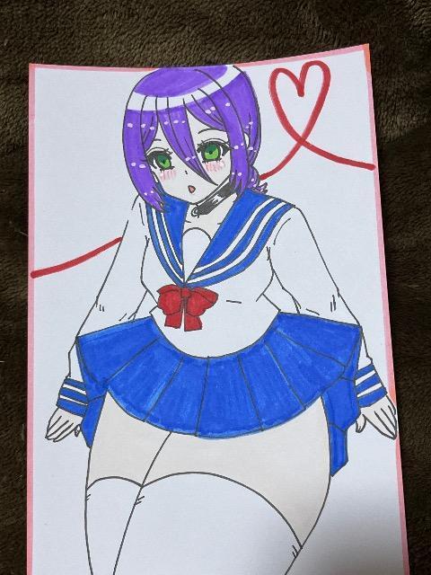 自作イラスト チェンソーマン レゼ ハガキサイズ 制服セーラー服コスプレ15 < アニメ/コミック/キャラクター 自作イラスト チェンソーマン レゼ ハガキサイズ 制服セーラー服コスプレ15 < アニメ/コミック/キャラクターの