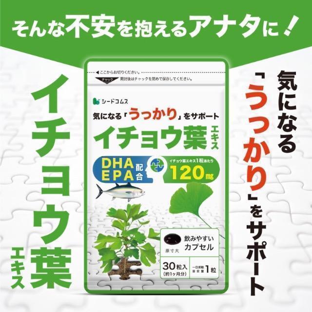 イチョウ葉エキス サプリメント 約1ヵ月分 DHA EPA配合 健康食品 < グルメ/ドリンク イチョウ葉エキス サプリメント 約1ヵ月分 DHA EPA配合 健康食品 < グルメ/ドリンクの