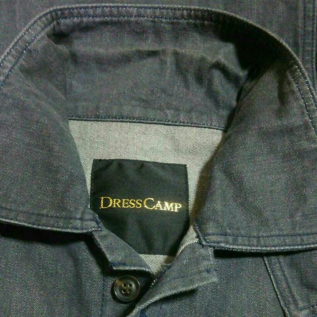 DRESSCAMP 半袖デニムシャツサイズ44グレー系ドレスキャンプデニムジャケット日本製服 < ブランド DRESSCAMP 半袖デニムシャツサイズ44グレー系ドレスキャンプデニムジャケット日本製服 < ブランドの