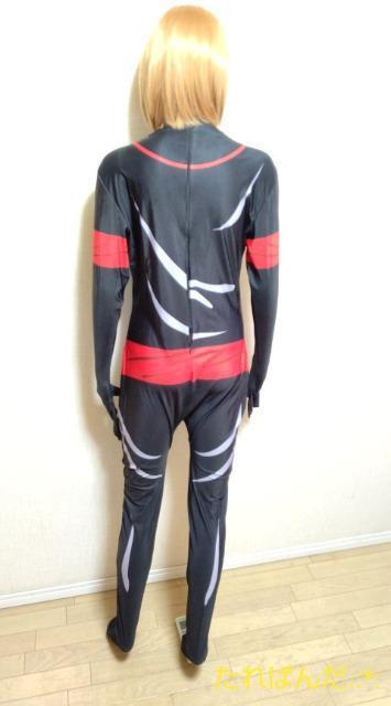新品☆大きいトールL☆光沢つるA忍者チックな背ZIP付きジャンプスーツ(レオタード)6473☆3点で即落 < 女性ファッション  新品☆大きいトールL☆光沢つるA忍者チックな背ZIP付きジャンプスーツ(レオタード)6473☆3点で即落 < 女性ファッションの