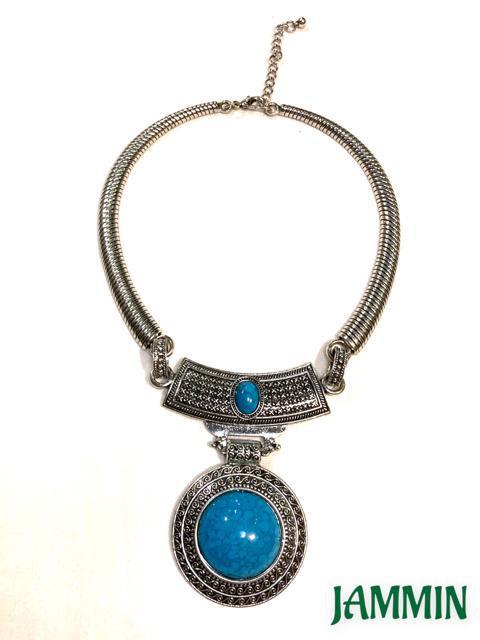 ストーン風ネックレス★ターコイズ★アジアン★エスニック★衣装 < 女性アクセサリー/時計 ストーン風ネックレス★ターコイズ★アジアン★エスニック★衣装 < 女性アクセサリー/時計の