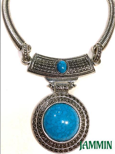 ストーン風ネックレス★ターコイズ★アジアン★エスニック★衣装 < 女性アクセサリー/時計 ストーン風ネックレス★ターコイズ★アジアン★エスニック★衣装 < 女性アクセサリー/時計の