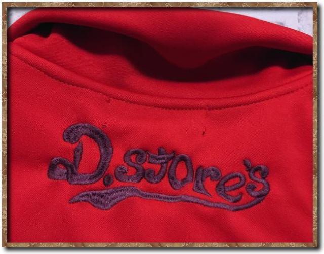 ドラッグストアーズ 刺繍入りジップジャケット 朱色 < ブランド ドラッグストアーズ 刺繍入りジップジャケット 朱色 < ブランドの