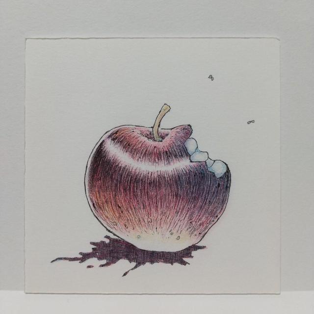 オリジナルイラスト 手描きイラスト ハンドメイド アップル 絵 リンゴ 林檎 色鉛筆 アナログ illustration art < アニメ/コミック/キャラクター  オリジナルイラスト 手描きイラスト ハンドメイド アップル 絵 リンゴ 林檎 色鉛筆 アナログ illustration art  < アニメ/コミック/キャラクターの