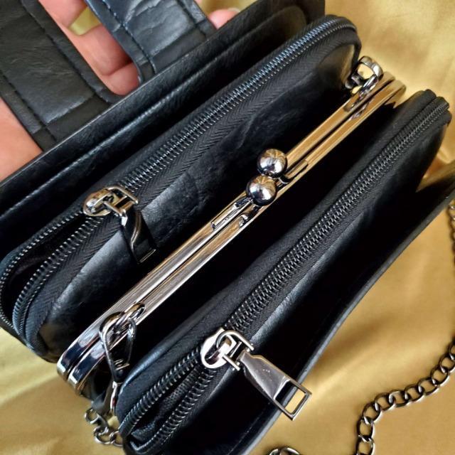 込み★ゴシックスタイルチェーン&ラインストーン2wayバッグ★黒★ < 女性ファッション  込み★ゴシックスタイルチェーン&ラインストーン2wayバッグ★黒★ < 女性ファッションの