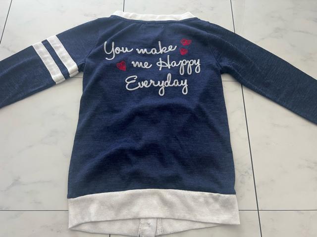 子供服女の子カーディガン長袖vネック刺繍入り★140cm < キッズ/ベビー  子供服女の子カーディガン長袖vネック刺繍入り★140cm < キッズ/ベビーの